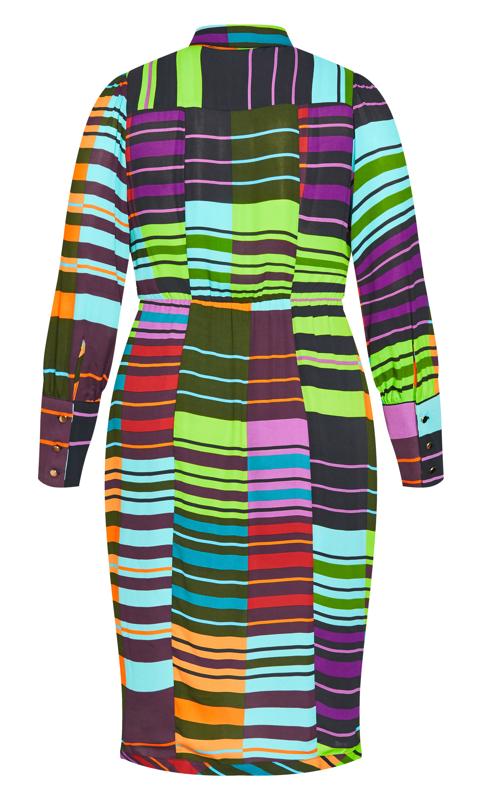 Bridget Multicoloured Twist Front Mini Dress 4