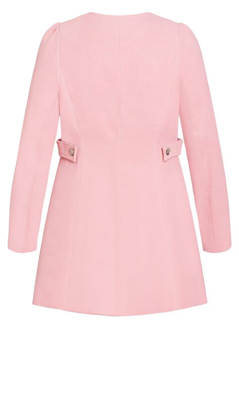 Princess Blush Pink Round Collar Coat 5