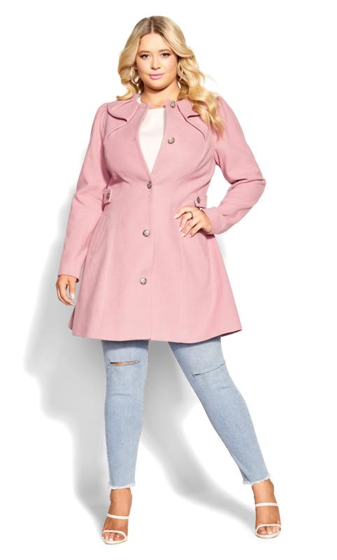 Princess Blush Pink Round Collar Coat 6