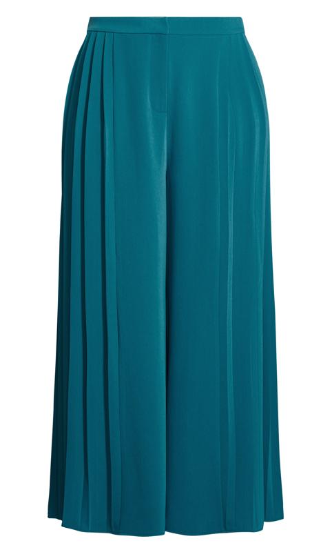 Avalina Teal Wide Leg Trousers 5
