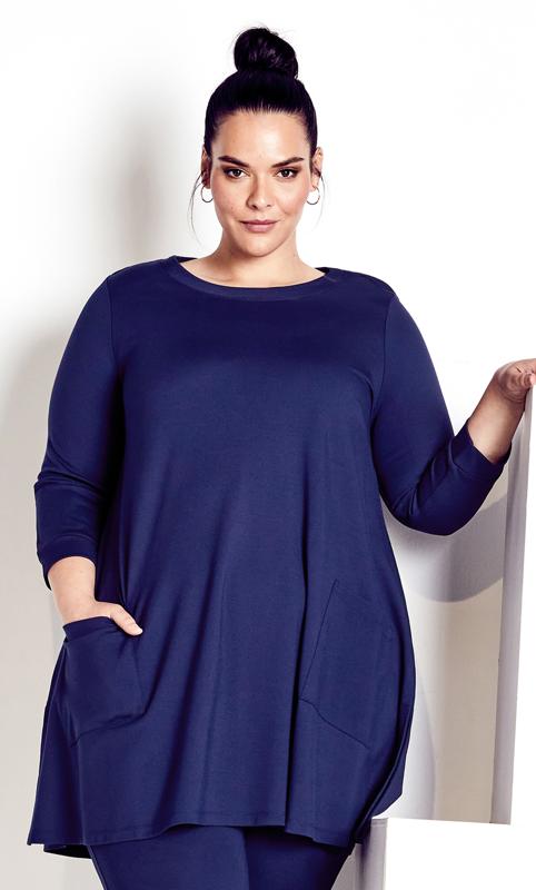 Weekend Bamboo Navy Relaxed Tunic 1