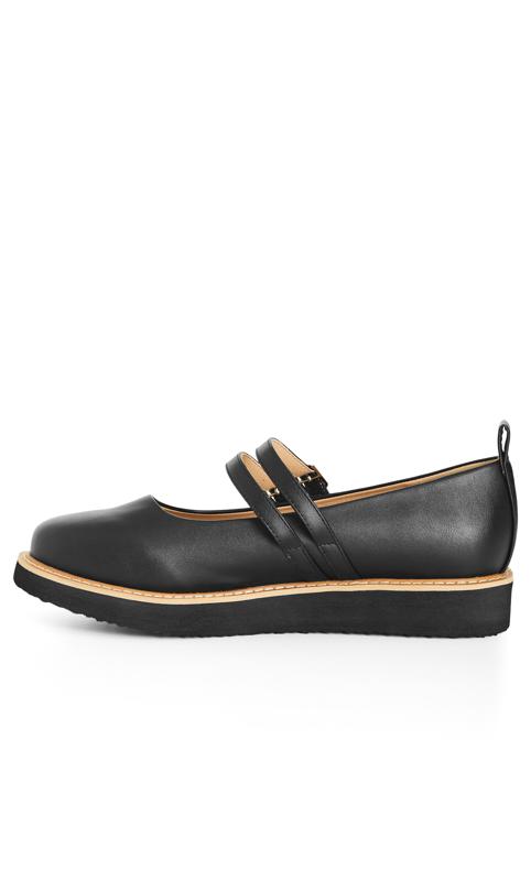 Edith Black Flat Shoe 4