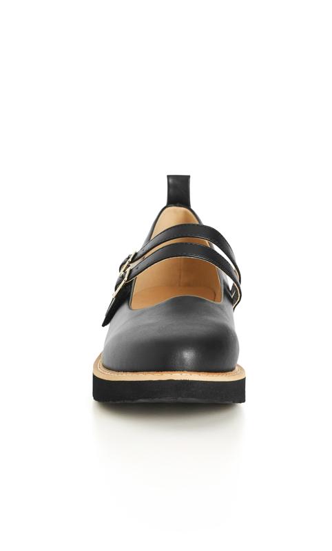 Edith Black Flat Shoe 5
