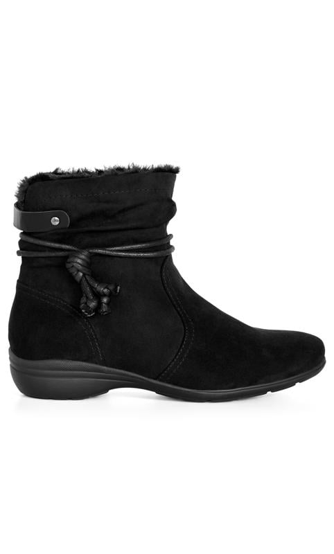 Maisie Wide Fit Black Ankle Boot 2