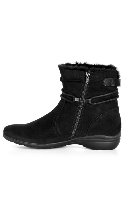 Maisie Wide Fit Black Ankle Boot 4