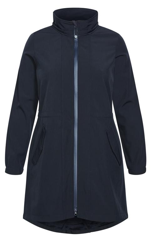 Longline Weatherproof Navy Jacket 12