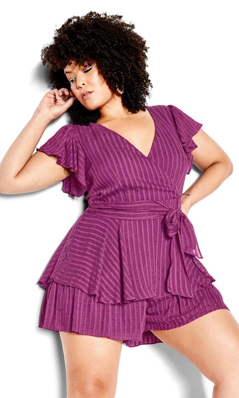 First Date Magenta Playsuit 8
