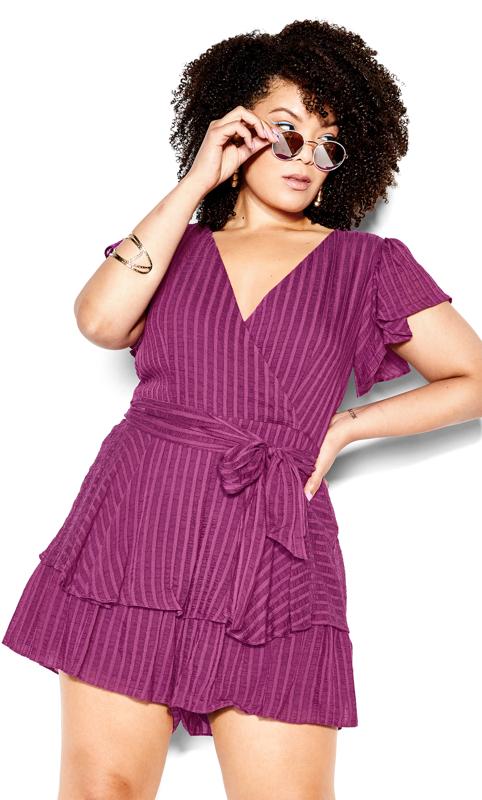 First Date Magenta Playsuit 10