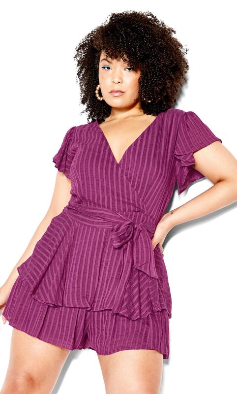 First Date Magenta Playsuit 11