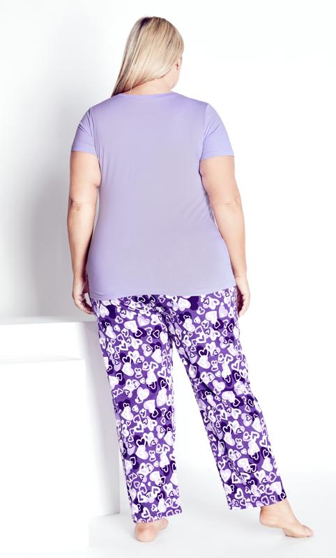 Printed Lavender Placement Top  2