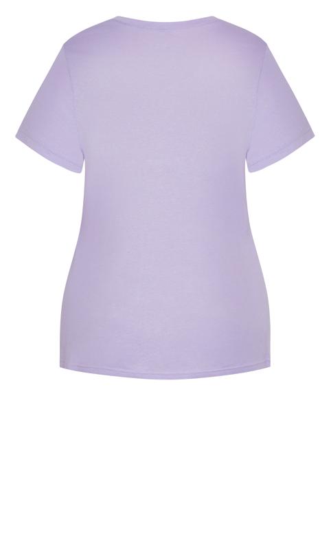 Printed Lavender Placement Top  4