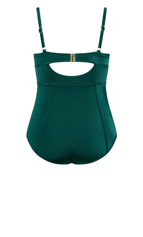 Emerald Green Underwired Swimsuit 4
