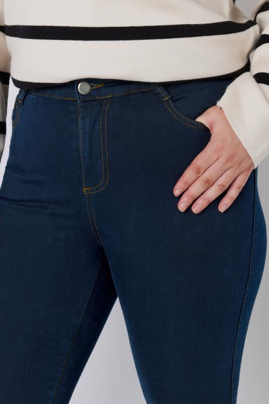 EVANS Plus Size Indigo Skinny Jeans | Evans  4