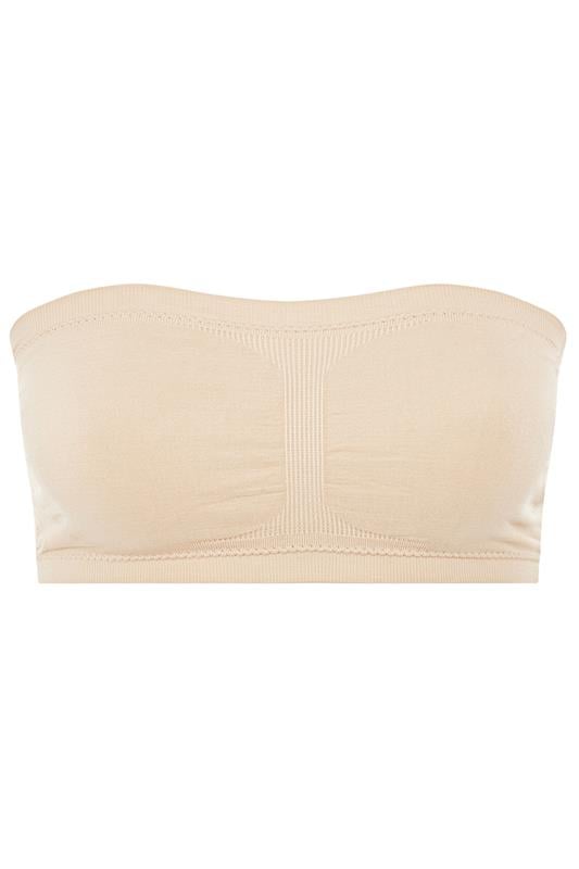  YOURS Curve Nude Seamless Padded Non-Wired Bandeau Bra