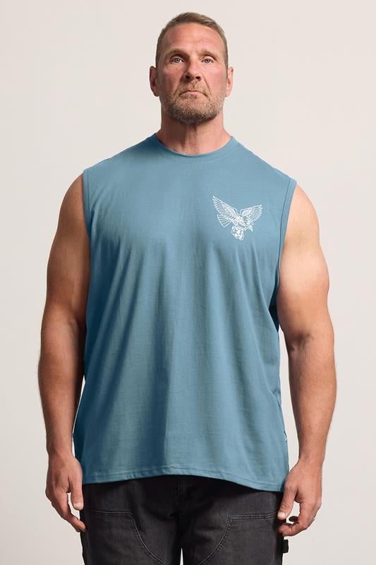 BadRhino Big & Tall Blue Eagle Graphic Muscle Vest | BadRhino 1