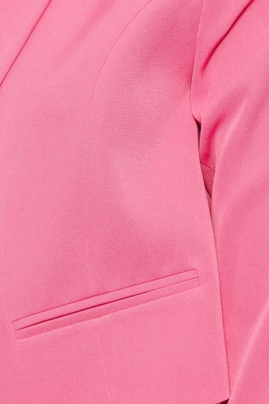 YOURS Plus Size Curve Pink Cropped Blazer | Yours Clothing  7