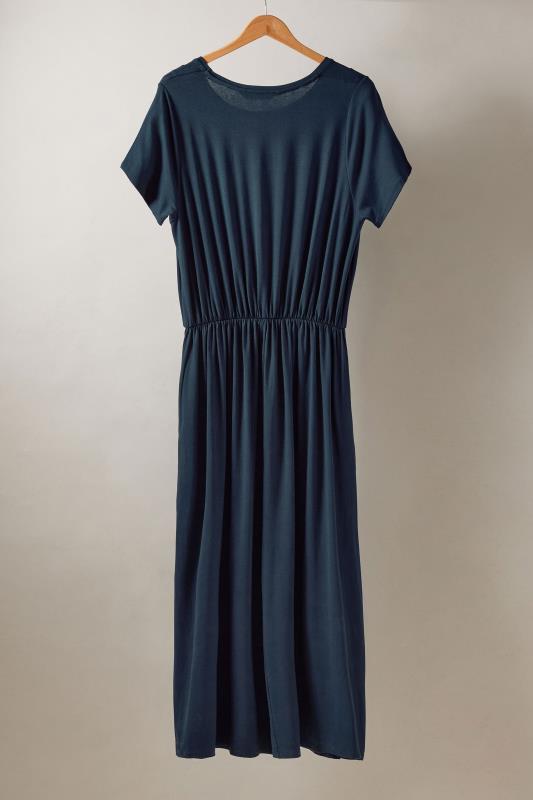 EVANS Plus Size Navy Blue Maxi Dress | Evans  6