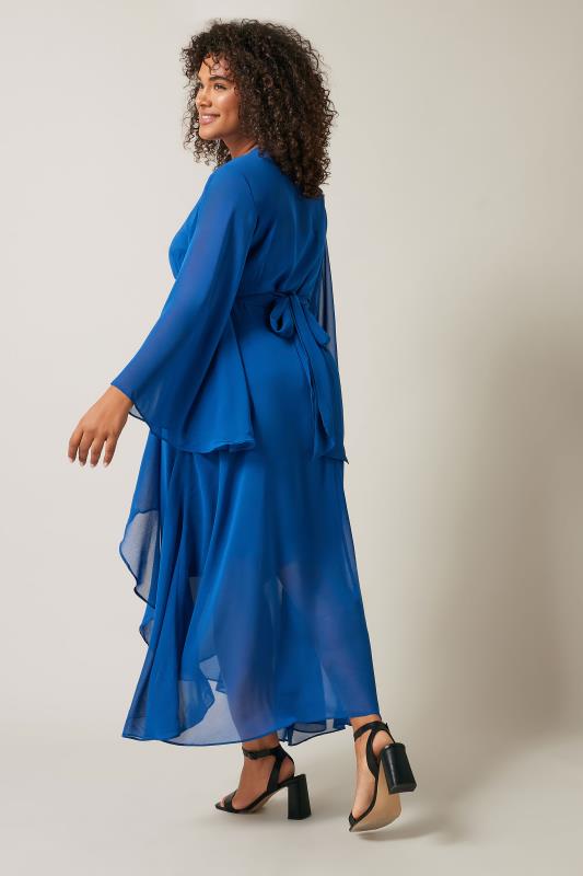 Evans Blue Wrap Maxi Dress 3