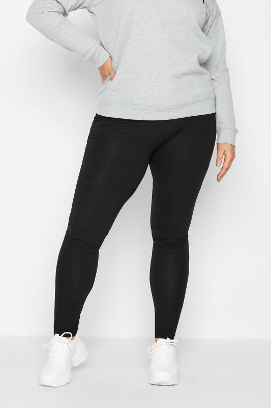 LTS MADE FOR GOOD Black Cotton Leggings | Long Tall Sally 1