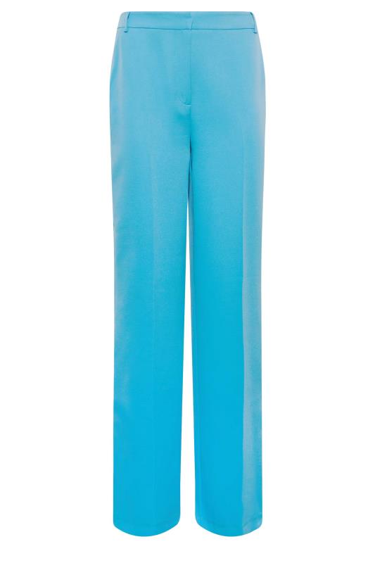 LTS Tall Women's Bright Blue Split Hem Wide Leg Trousers | Long Tall Sally 4