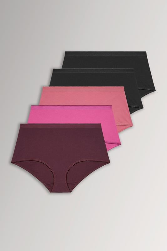  YOURSET 5 PACK Curve Purple Full Briefs