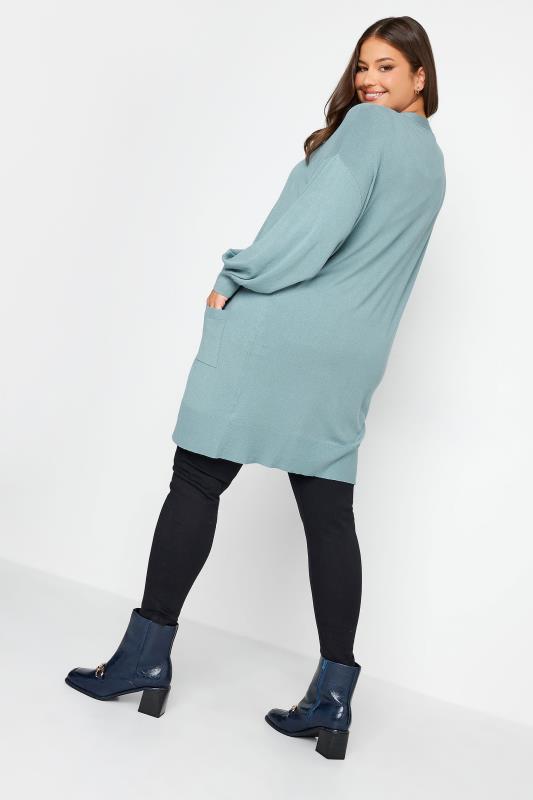 Yours Plus Size Blue Cardigan | Yours Clothing 4