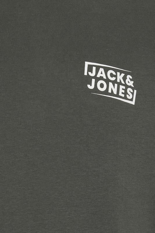 JACK & JONES Big & Tall Grey T-Shirt & Shorts Set | BadRhino 5