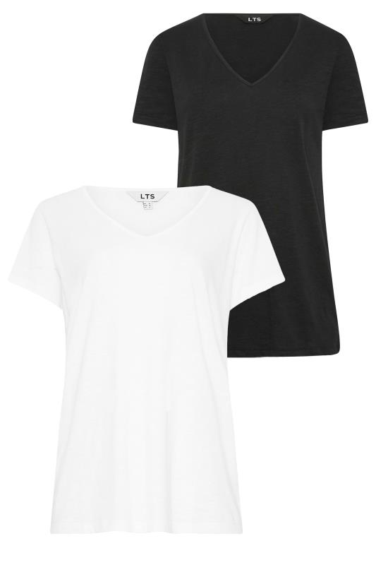 LTS 2 PACK Tall White & Black Short Sleeve T-Shirts | Long Tall Sally 6