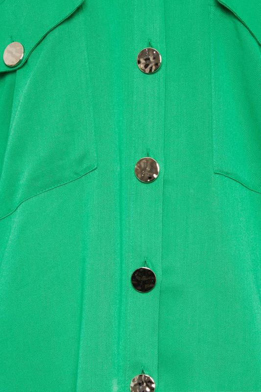 M&Co Forest Green Button Detail Shirt | M&Co  6