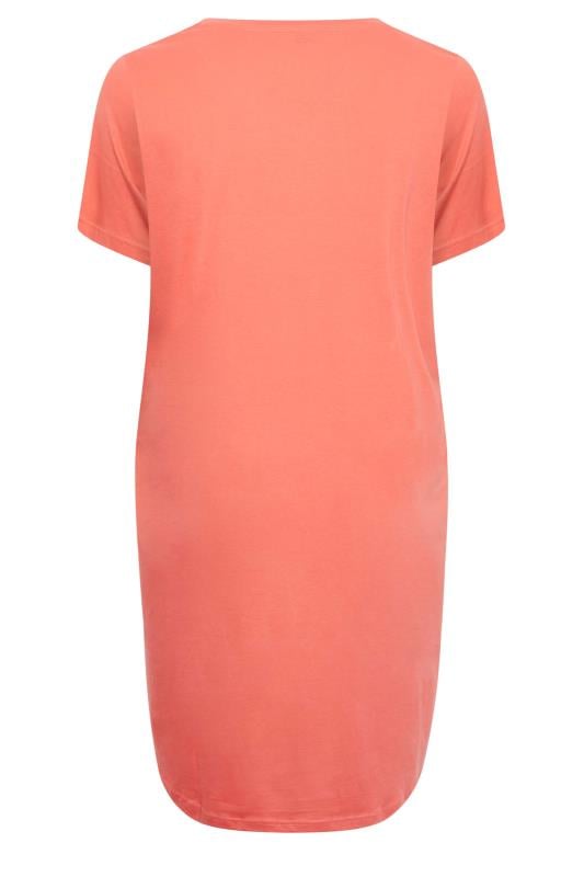YOURS Plus Size Orange 'Sunshine State' Nightdress | Yours Clothing 6