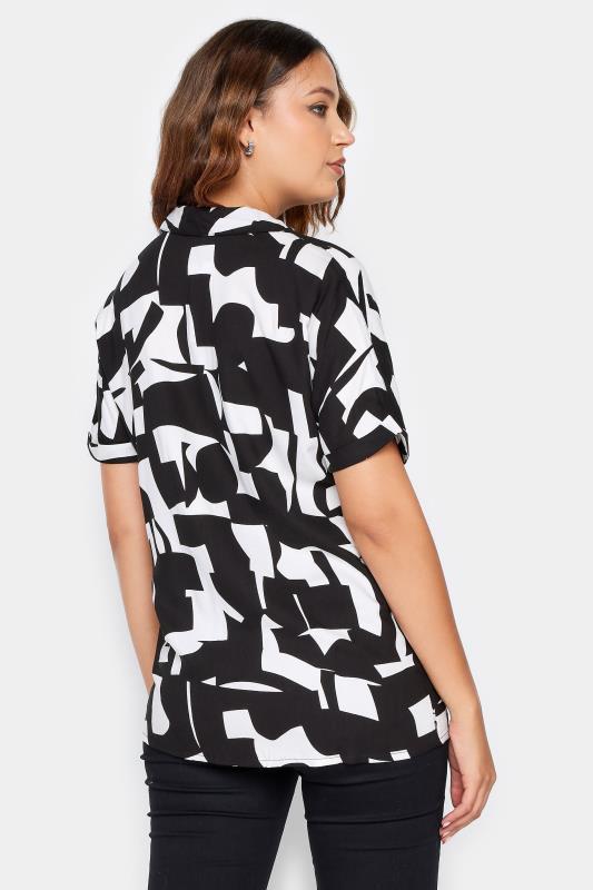 LTS Tall Black Abstract Print Shirt | Long Tall Sally 3