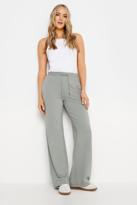 LTS Tall Women's Light Grey Wide Leg Joggers | Long Tall Sally 1