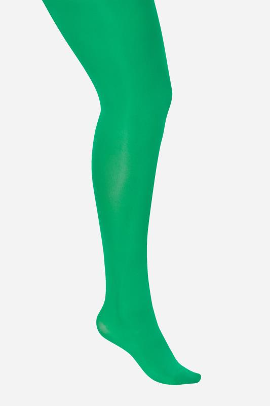 Plus Size Green 50 Denier Tights | Yours Clothing 3