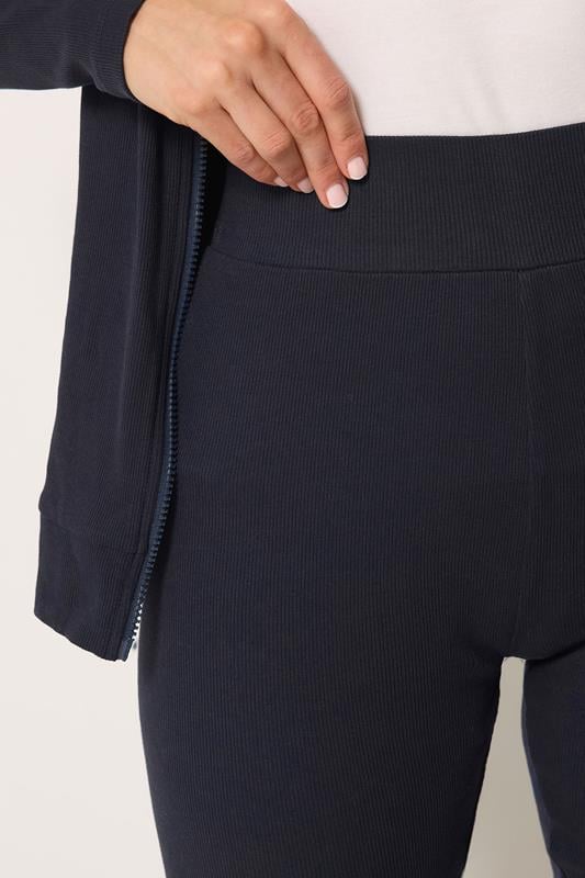 LTS Tall Women's Navy Blue Ribbed Pocket Leggings | Long Tall Sally 4