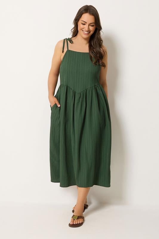  YOURS Curve Green Strappy Dress