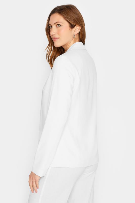 LTS Tall Womens White Linen Blazer Jacket | Long Tall Sally  4