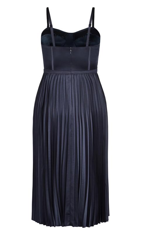 Plus Size Navy Blue Midi Dress | Evans 8