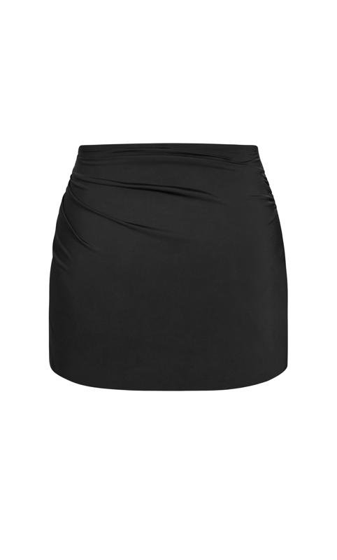 Plus Size Azores Bikini Skirt Black 3