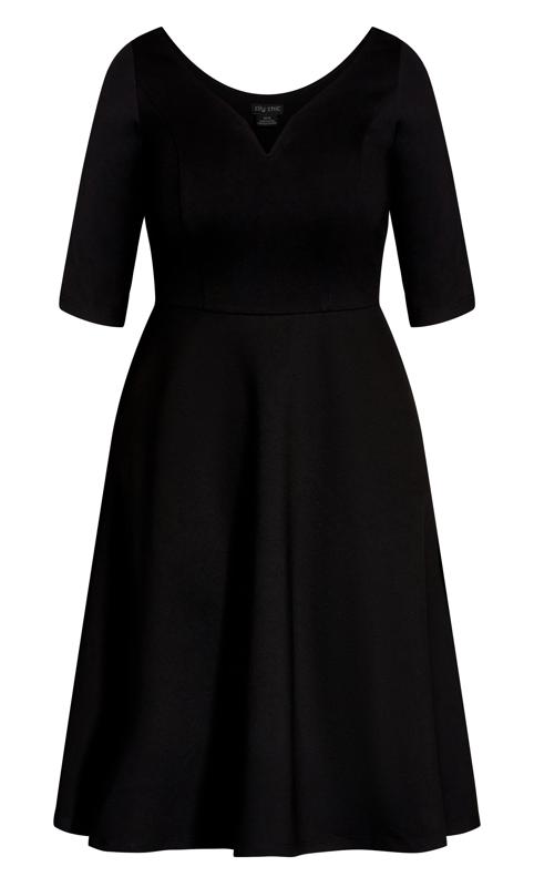 Cute Girl Elbow Sleeve Dress Black 4