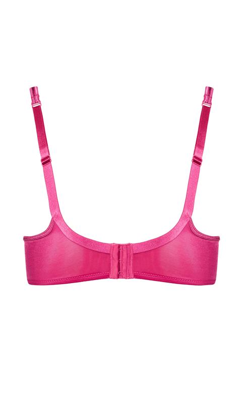 Plus Size Balconette Fashion Bra Soft Pink Animal Print 6
