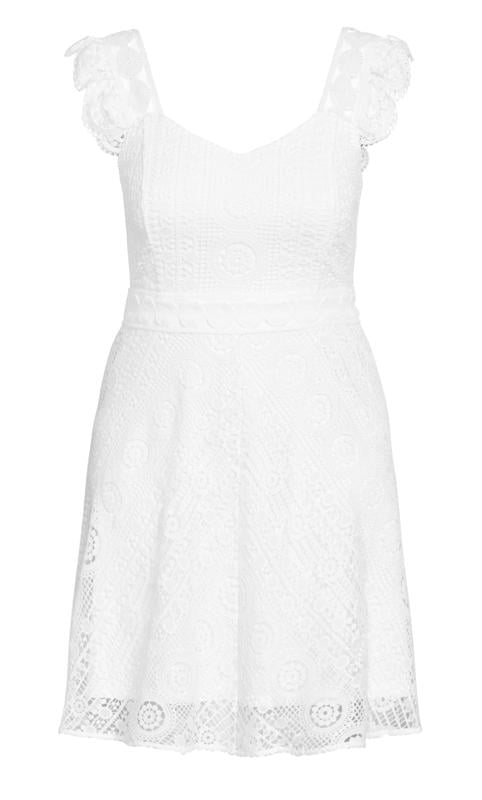 Evans White Lace Midi Dress 2