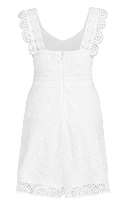 Evans White Lace Midi Dress 3