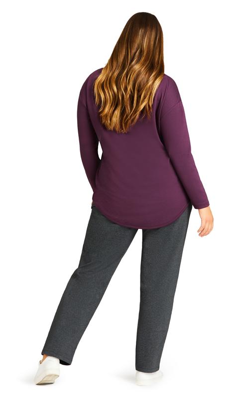 Women's Plus Size Supima® High Rise Legging Charcoal - Tall