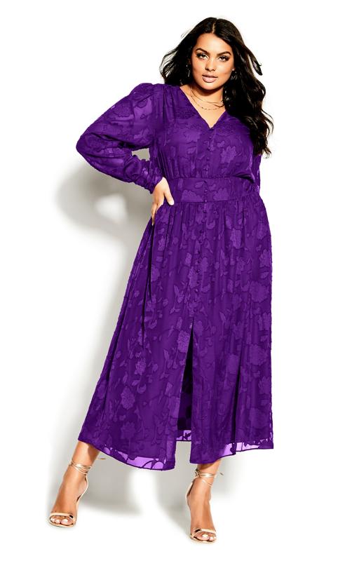 Plus Size Purple Sweet Sass Maxi Dress 1