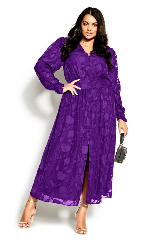 Plus Size Purple Sweet Sass Maxi Dress 2