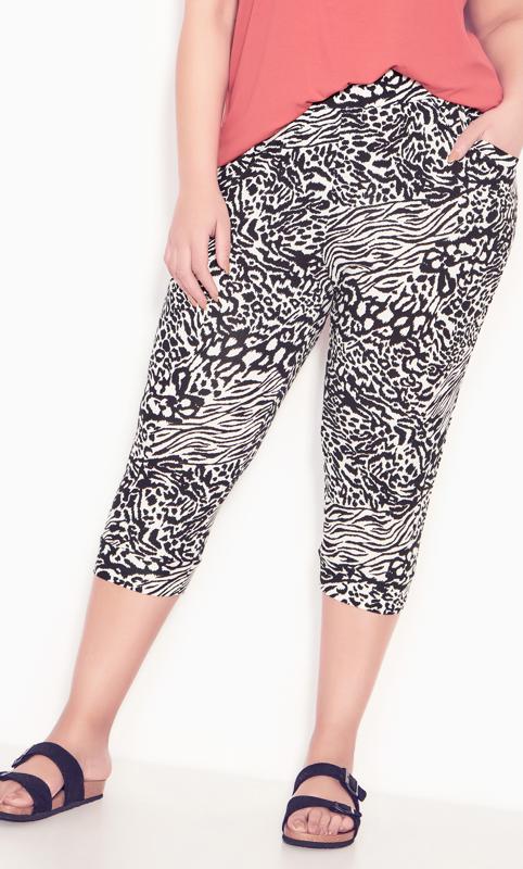 Ebony Zebra Crop Trouser 4