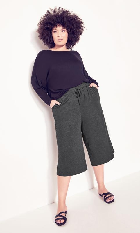 Plus Size  Zim & Zoe Grey Slouchy Trouser