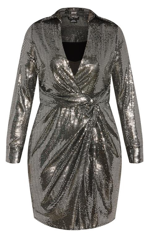 Sequin Silver Glow Dress 5
