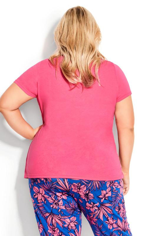 Short Sleeve Pink Paradise Sleep Top 3