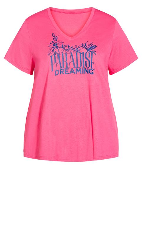 Short Sleeve Pink Paradise Sleep Top 5